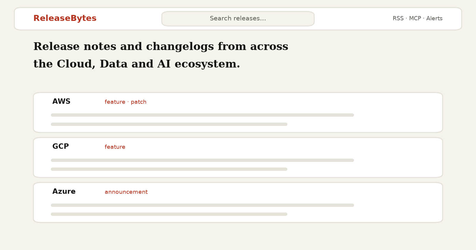 ReleaseBytes homepage